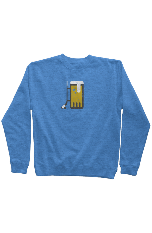 Bar Down Rinkside Crewneck Sweatshirt Blue | Barn Garb Hockey Threads