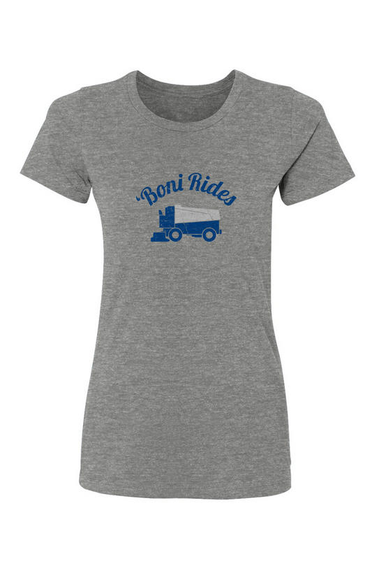 Barn Babe Boni' Rides Tee Grey | Barn Garb Hockey Threads