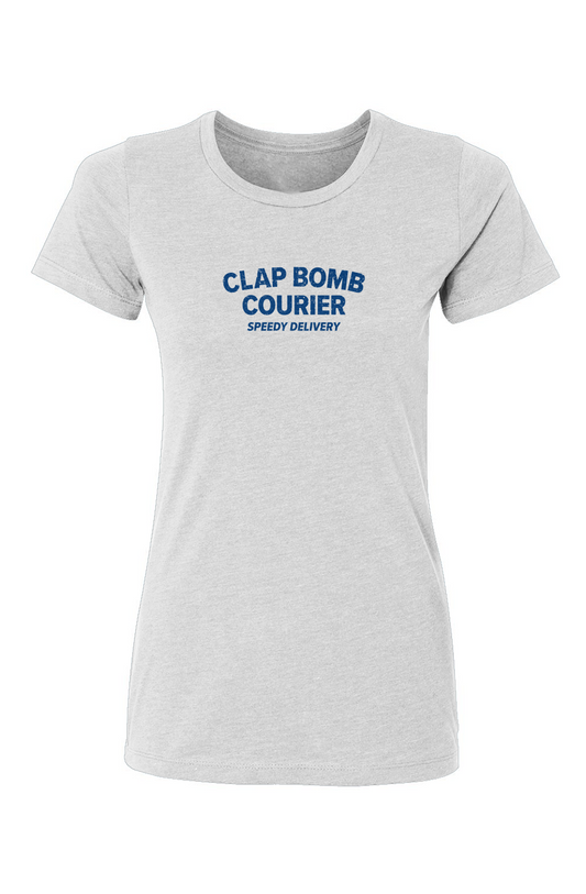 Barn Babe Clap Bomb Courier Tee White | Barn Garb Hockey Threads