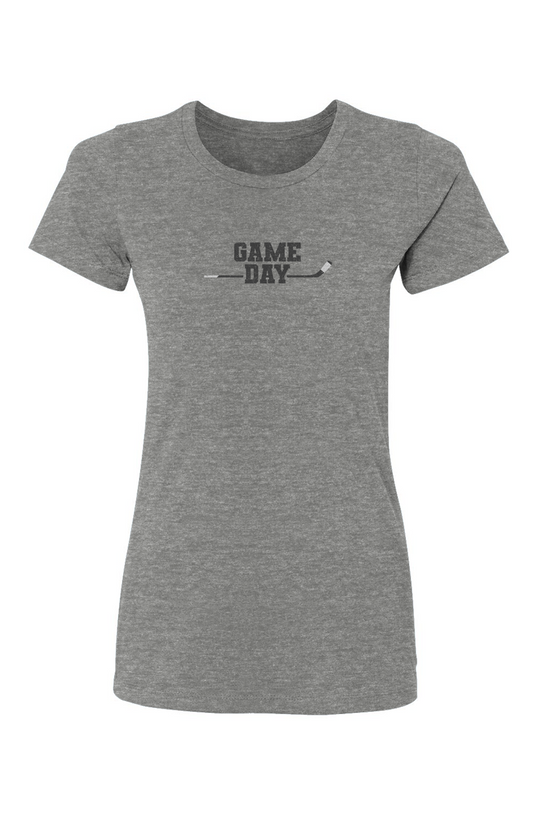 Barn Babe Game Day Tee Grey | Barn Garb Hockey Threads