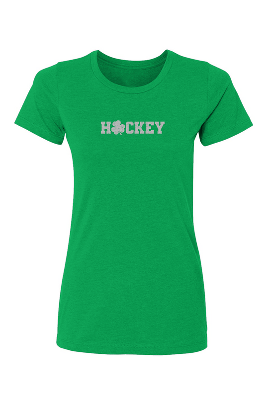 Barn Babe Lucky Shammy Tee Green | Barn Garb Hockey Threads