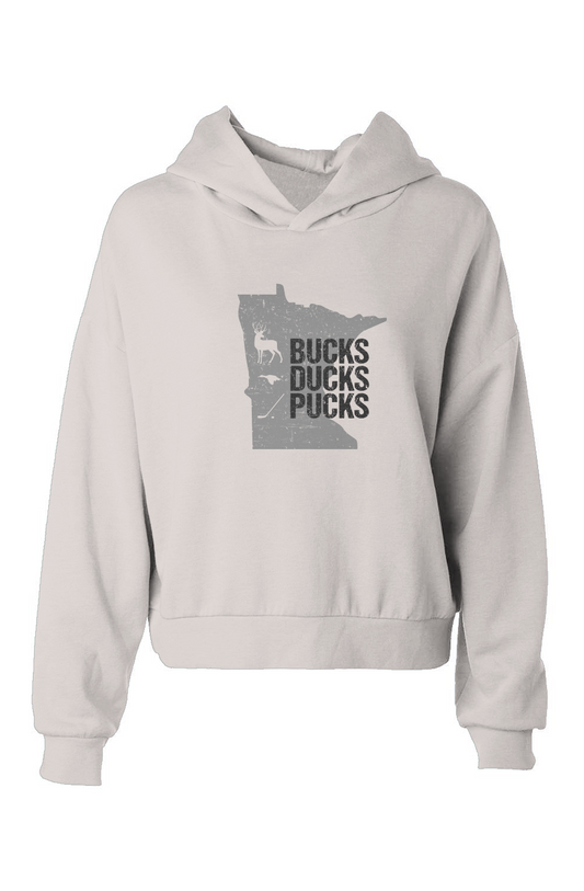Barn Babe Minnesota Hunting Hip-Height Hoodie Bone | Barn Garb Hockey Threads