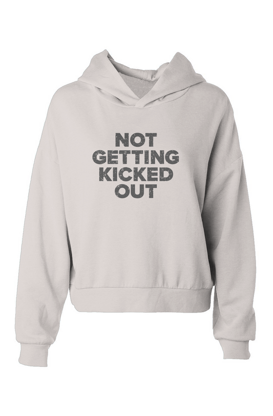 Barn Babe Not Getting Kicked Out Hip-Height Hoodie Bone | Barn Garb Hockey Threads