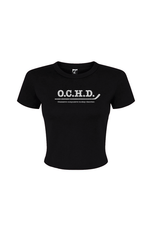 Barn Babe O.C.H.D. Baby Tee Black | Barn Garb Hockey Threads