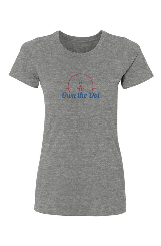 Barn Babe Own the Dot Tee Grey | Barn Garb Hockey Threads