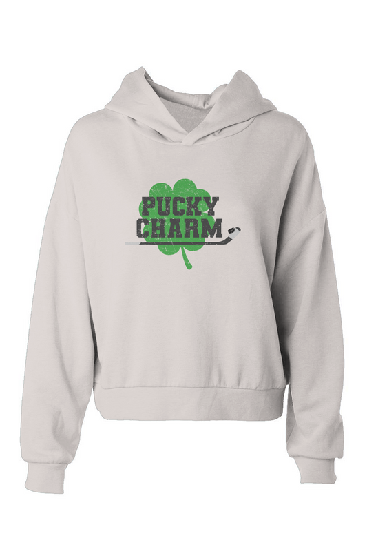 Barn Babe Pucky Charm Hip-Height Hoodie Vintage Bone | Barn Garb Hockey Threads
