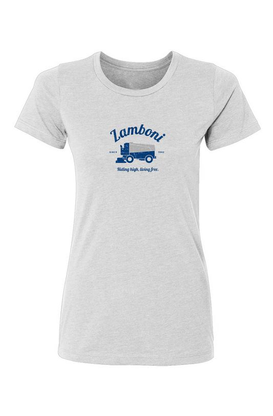 Barn Babe Riding High Living Free Tee White | Barn Garb Hockey Threads