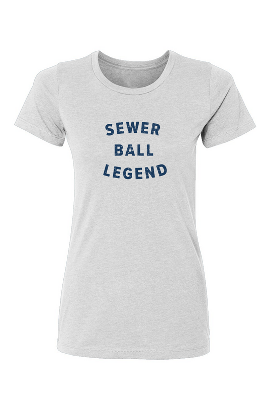 Barn Babe Sewer Ball Legend Tee White | Barn Garb Hockey Threads