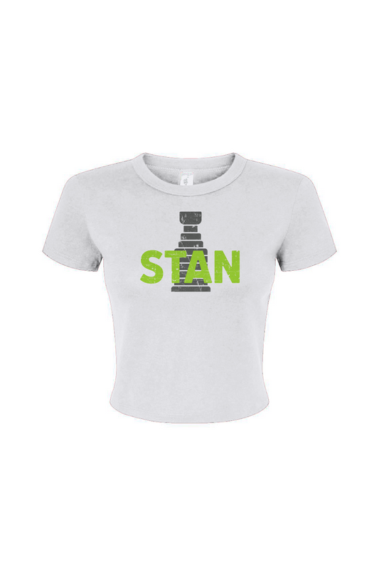Barn Babe Stan Baby Tee White | Barn Garb Hockey Threads
