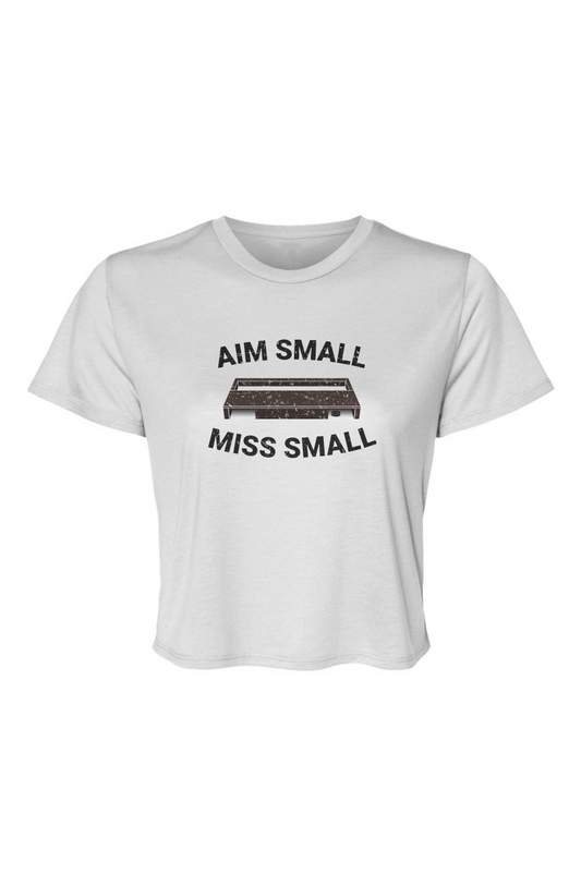 Barn Beauty Aim Small Miss Small Cropped Tee White | Barn Garb Hockey Threads