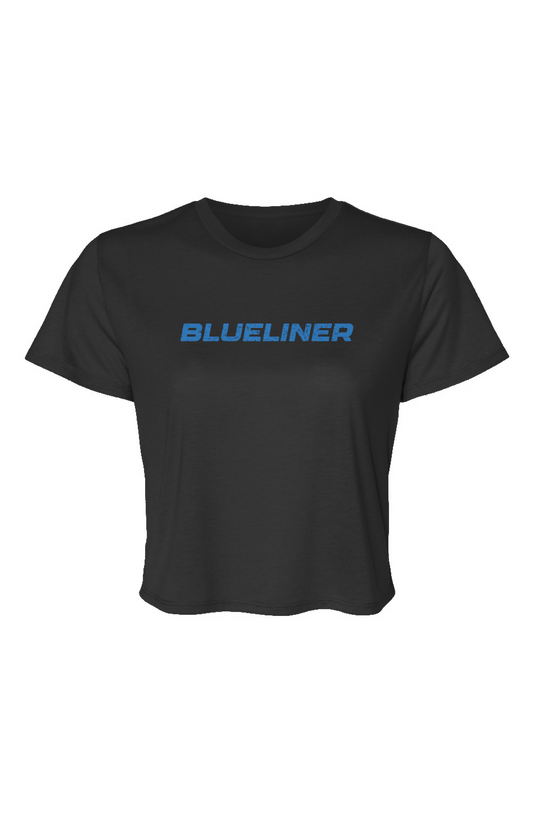 Barn Beauty Blueliner Cropped Tee Black | Barn Garb Hockey Threads