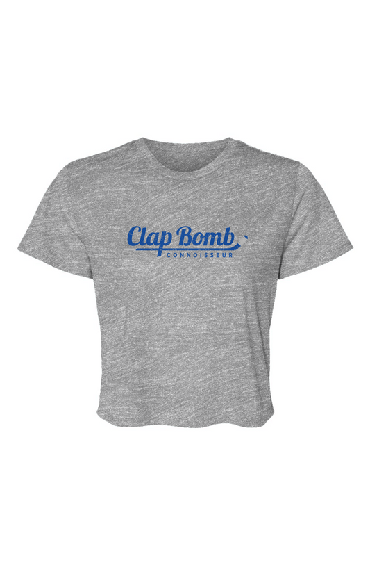 Barn Beauty Clap Bomb Connoisseur Stick Cropped Tee Grey | Barn Garb Hockey Threads