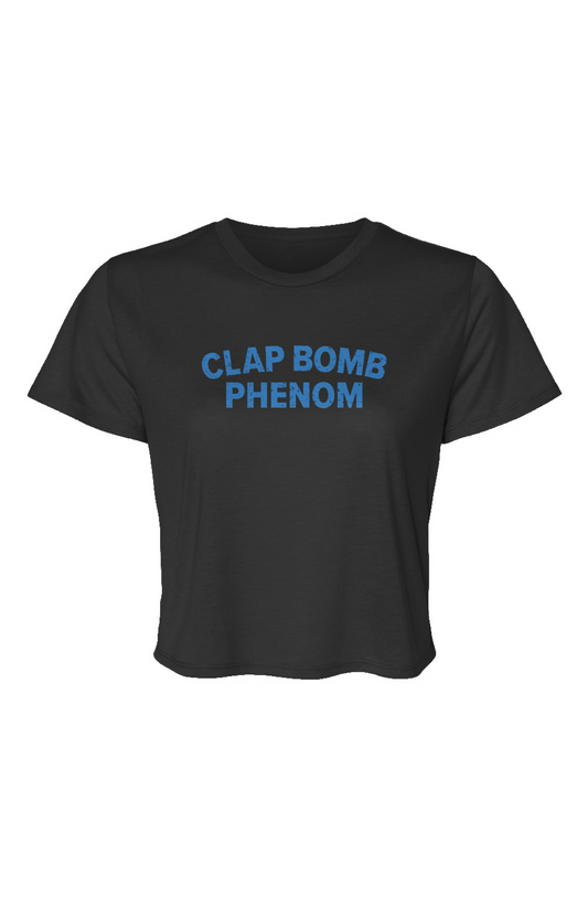 Barn Beauty Clap Bomb Phenom Cropped Tee Black | Barn Garb Hockey Threads