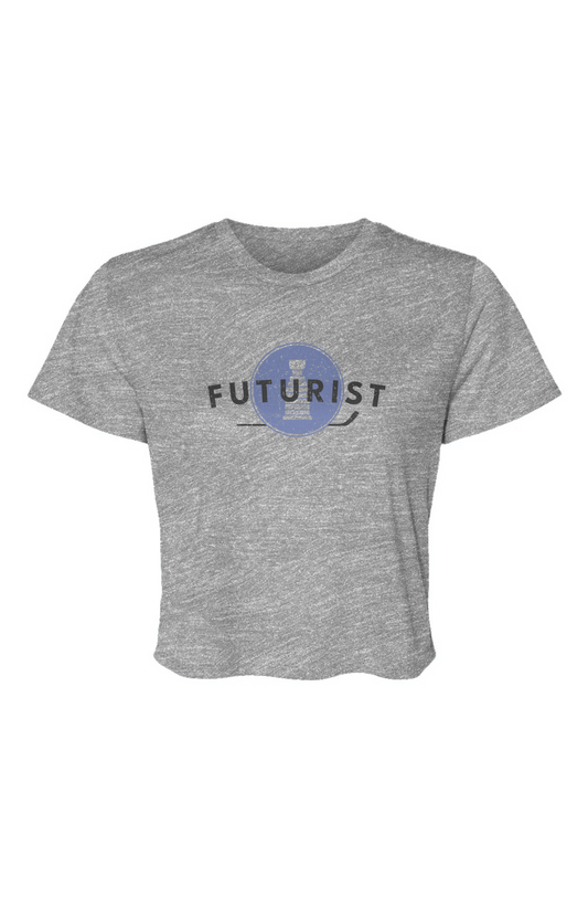 Barn Beauty Futurist Cropped Tee Grey | Barn Garb Hockey Threads