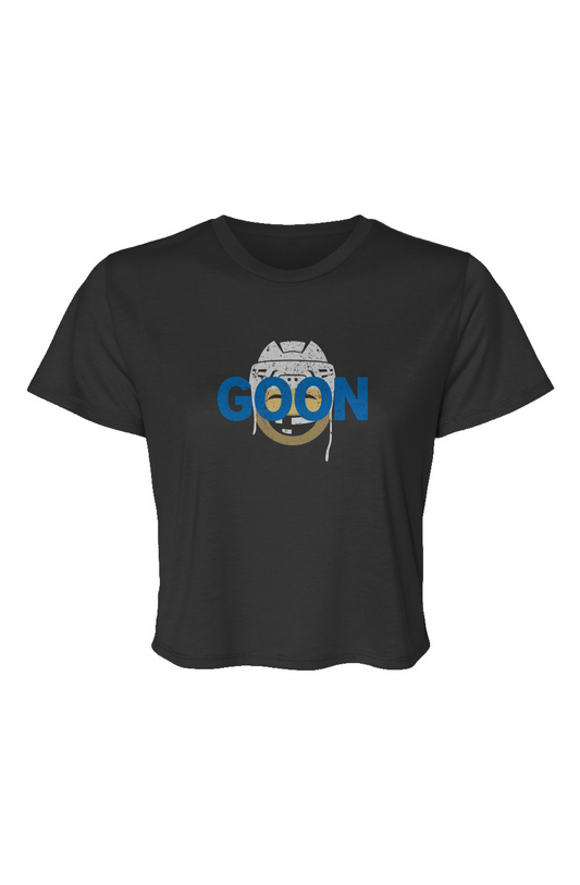 Barn Beauty Goon Cropped Tee Black | Barn Garb Hockey Threads