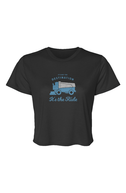 Barn Beauty It's the Ride Cropped Tee Black | Barn Garb Hockey Threads