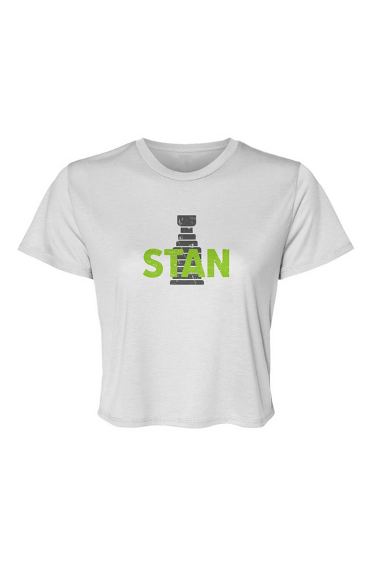 Barn Beauty Stan Cropped Tee White | Barn Garb Hockey Threads