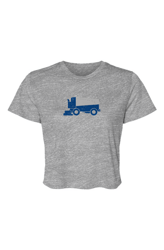 Barn Beauty Surface Boss Flowy Cropped Tee Grey | Barn Garb Hockey Threads