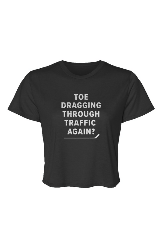 Barn Beauty Traffic Cropped Tee Black | Barn Garb Hockey Threads