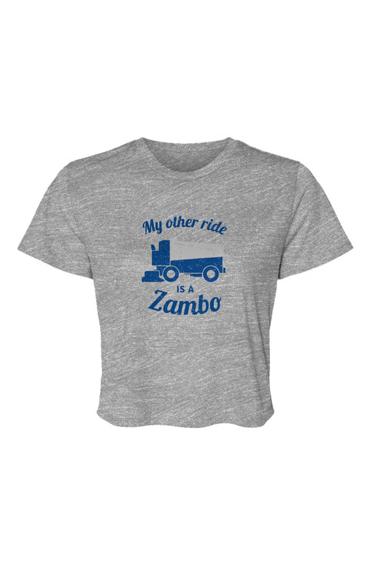 Barn Beauty Zambo Cropped Tee Heather Grey | Barn Garb Hockey Threads