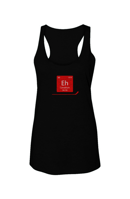 Canadium Racerback Barn Tank Black | Barn Garb Hockey Threads