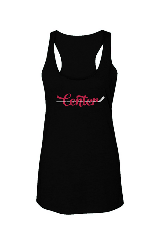 Center Racerback Barn Tank Black | Barn Garb Hockey Threads