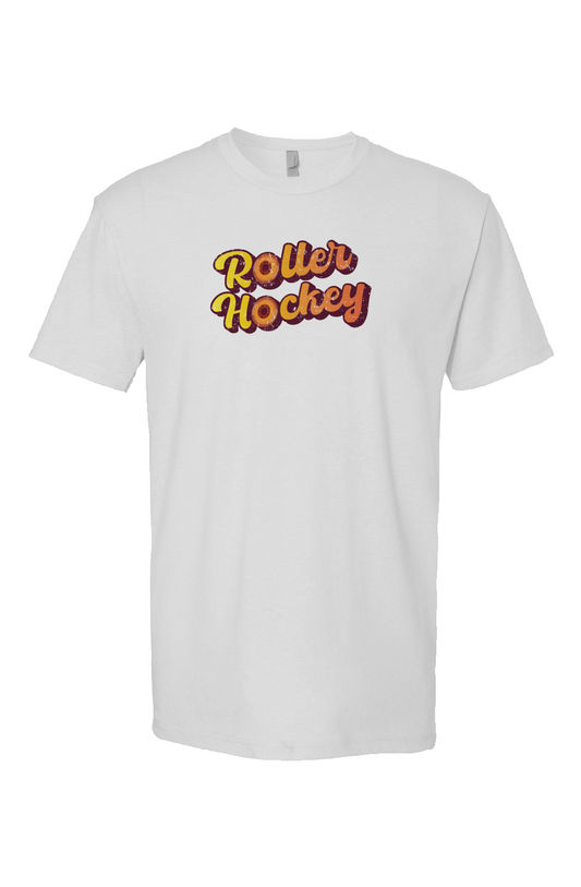 Feeling Groovy Roller Hockey Breakaway Performance Tee White | Barn Garb Hockey Threads