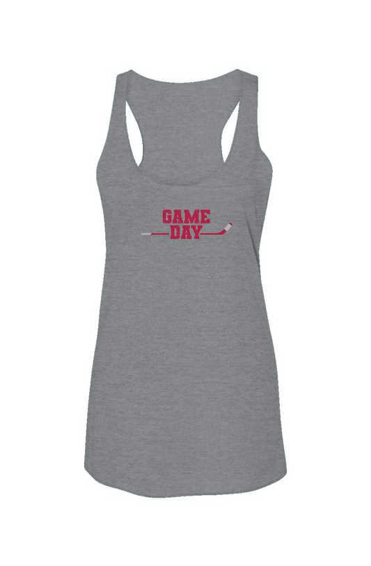 Game Day Racerback Barn Tank Grey | Barn Garb Hockey Threads