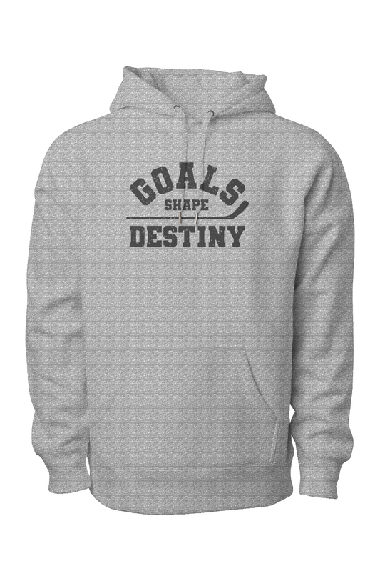 Goals Shape Destiny Legend Heavyweight Hoodie Grey | Barn Garb Hockey Threads