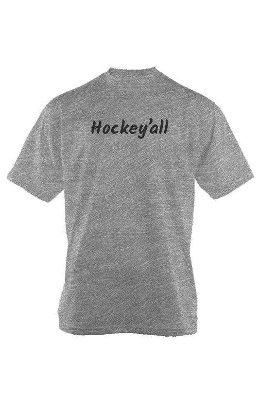 Hockey'all 90s Throwback Tee Grey | Barn Garb Hockey Threads