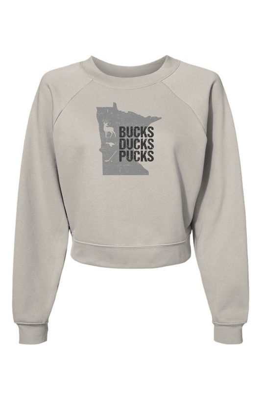 Raglan Rival Minnesota Hunting Pullover Vintage White | Barn Garb Hockey Threads