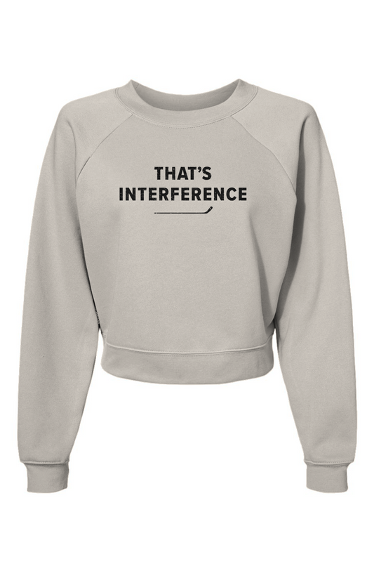 Raglan Rival That's Interference Pullover Vintage White | Barn Garb Hockey Threads