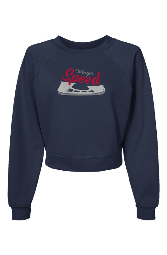 Raglan Rival Winger Speed Blade Pullover Fleece Navy | Barn Garb Hockey Threads