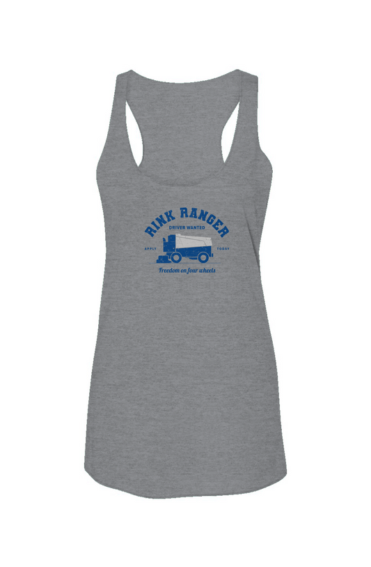 Rink Ranger Racerback Barn Tank Grey | Barn Garb Hockey Threads