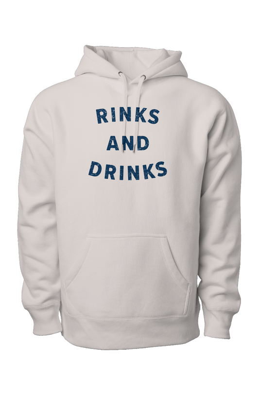 Rinks and Drinks Legend Heavyweight Hoodie Bone | Barn Garb Hockey Threads