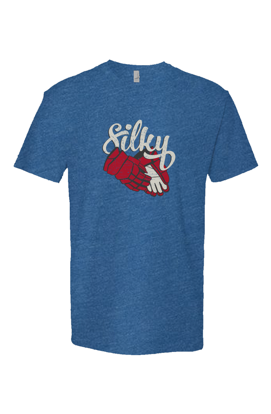 Silky Breakaway Performance Tee Heather Blue | Barn Garb Hockey Threads