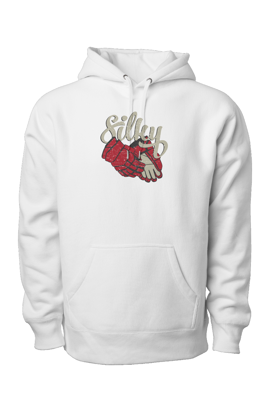 Silky Legend Heavyweight Hoodie White | Barn Garb Hockey Threads