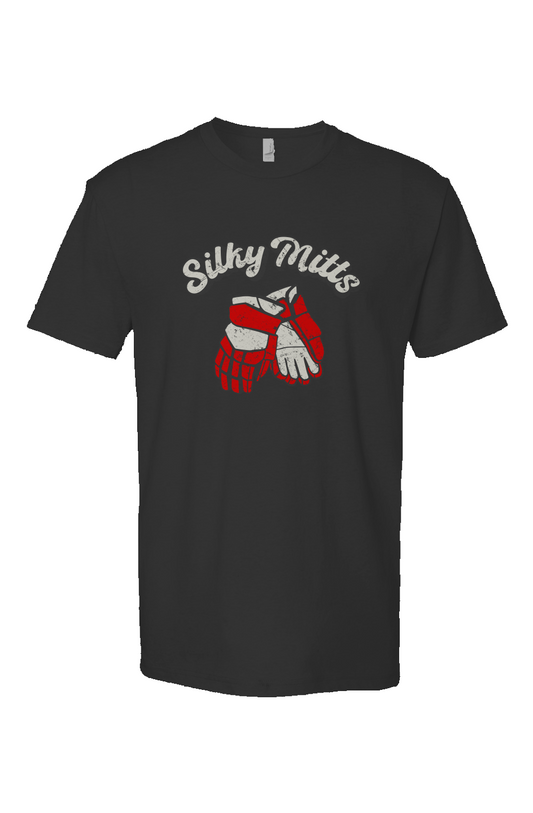 Silky Mitts Breakaway Performance Tee Black | Barn Garb Hockey Threads