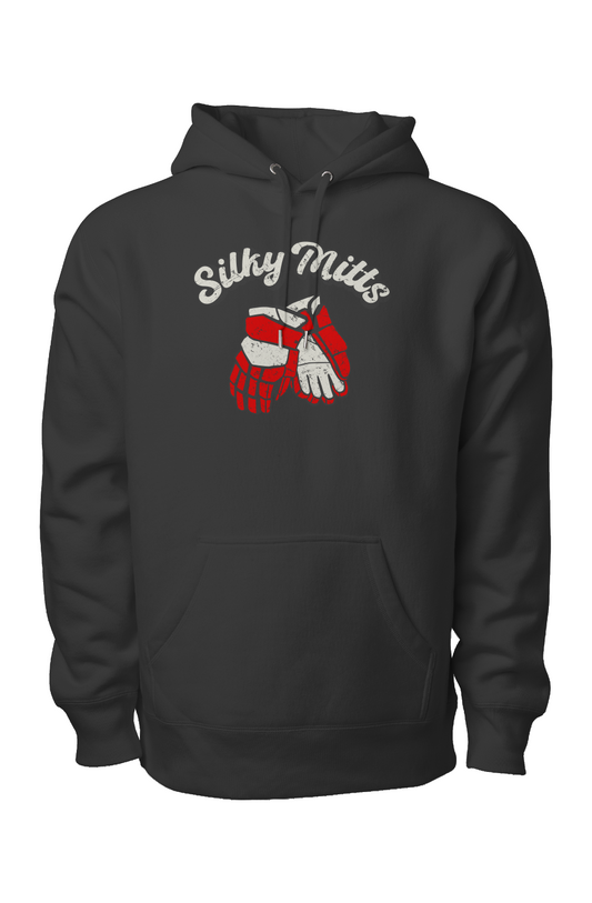 Silky Mitts Legend Heavyweight Hoodie Black | Barn Garb Hockey Threads