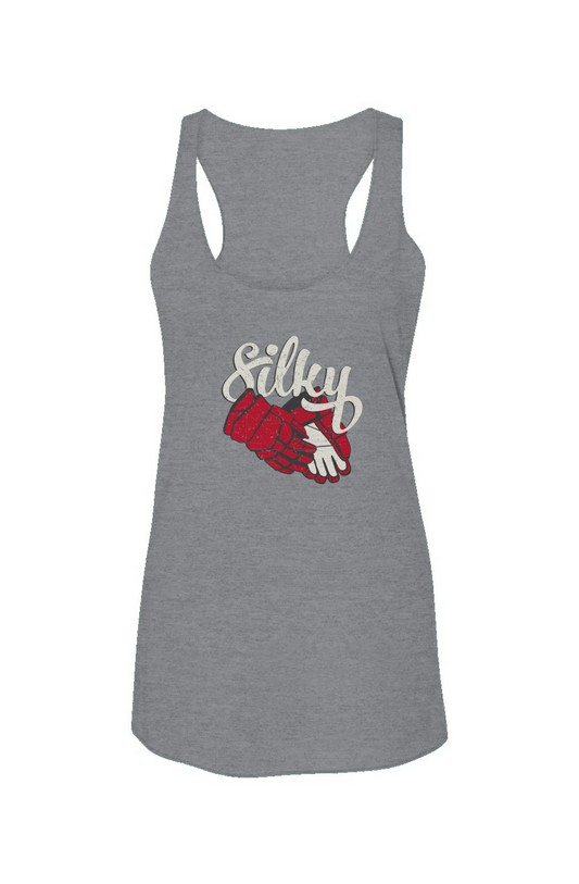 Silky Racerback Barn Tank Grey | Barn Garb Hockey Threads