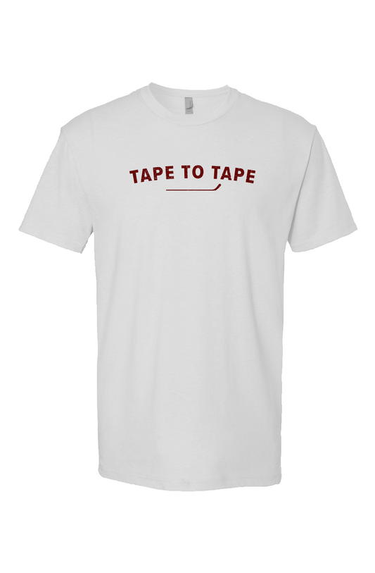 Tape to Tape Breakaway Performance Tee White | Barn Garb Hockey Threads