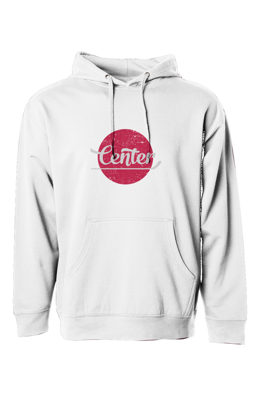 The Bench Boss Center Dot Hoodie White | Barn Garb Hockey Threads