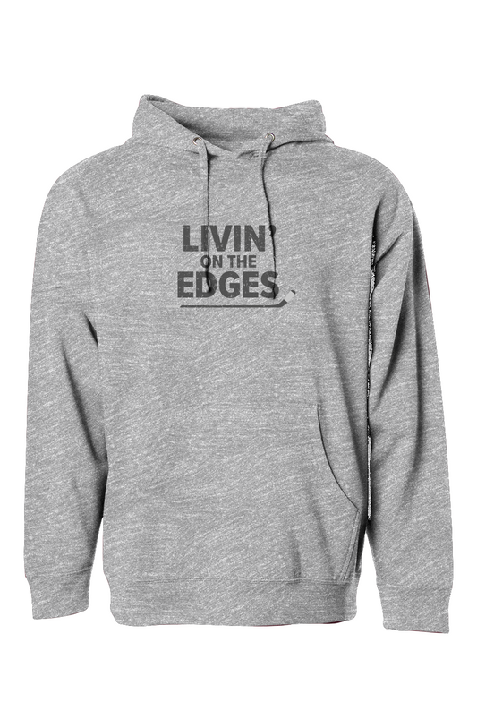 The Bench Boss Livin' on the Edges Hoodie Grey | Barn Garb Hockey Threads