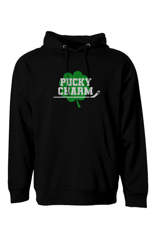 The Bench Boss Pucky Charm Hoodie Black | Barn Garb Hockey Threads