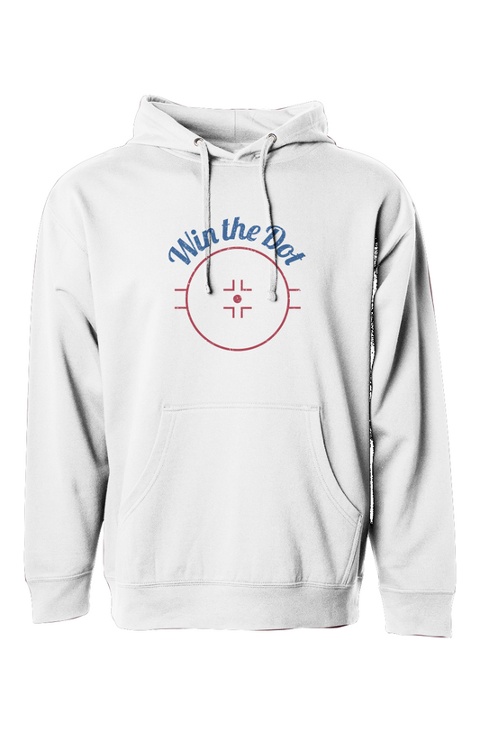 The Bench Boss Win the Dot Hoodie White | Barn Garb Hockey Threads