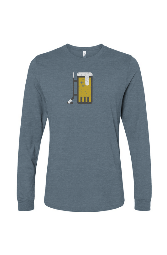 The Benchwarmer Bar Down Long Sleeve Slate | Barn Garb Hockey Threads