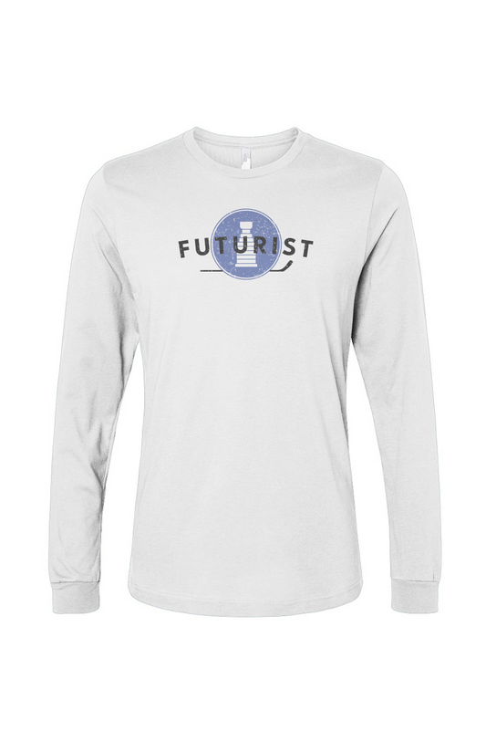 The Benchwarmer Futurist Long Sleeve White | Barn Garb Hockey Threads