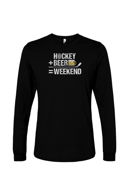The Benchwarmer Hockey Math Long Sleeve Black | Barn Garb Hockey Threads