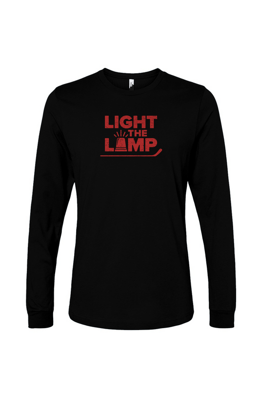 The Benchwarmer Light the Lamp Long Sleeve Black | Barn Garb Hockey Threads