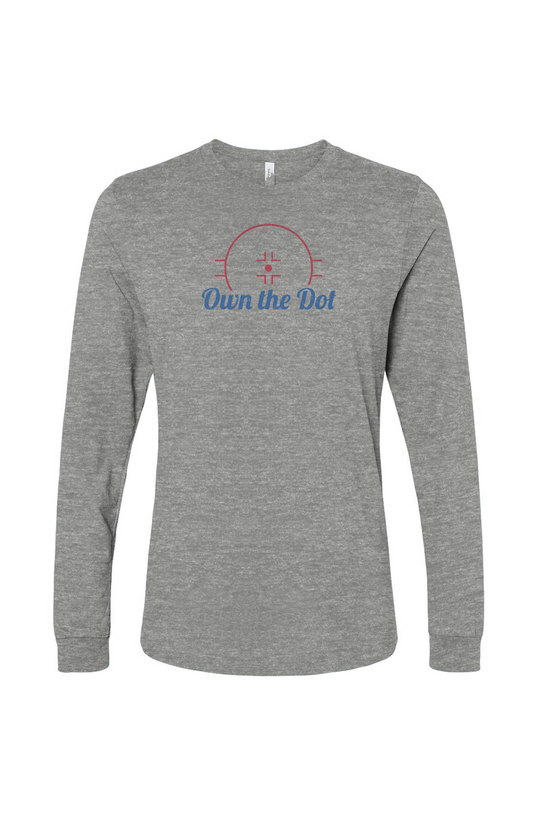 The Benchwarmer Own the Dot Long Sleeve Grey | Barn Garb Hockey Threads